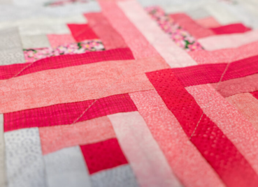 Log-Cabin Quilt Courleys Kurs K90040 Detail